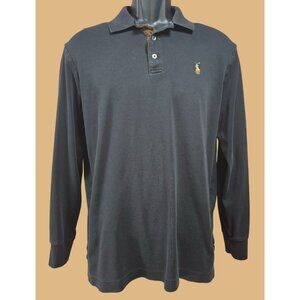 Polo Ralph Lauren Classic Fit Black Long Sleeve Polo Medium